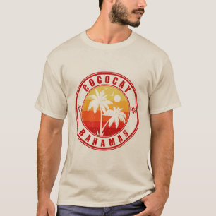 Coco Cay Bahamas Retro Sunset Souvenirs 60-tal T Shirt