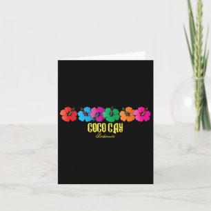 Coco Cay Bahamas souvenir Familjeutflykt Kryssning Kort