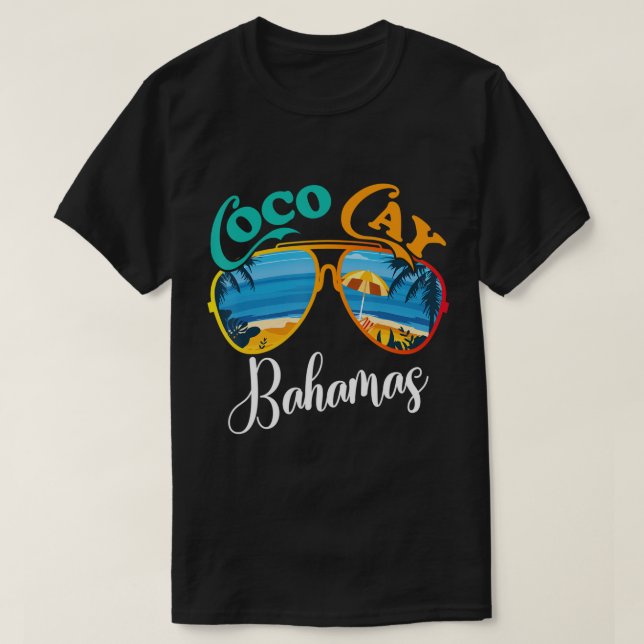 Coco Cay Bahamas Vacation Sunglasses Handflatan Tr T Shirt (Design framsida)