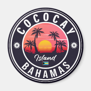 Coco Cay Island Bahamas Vintage Souvenirs 80-tal Magnet