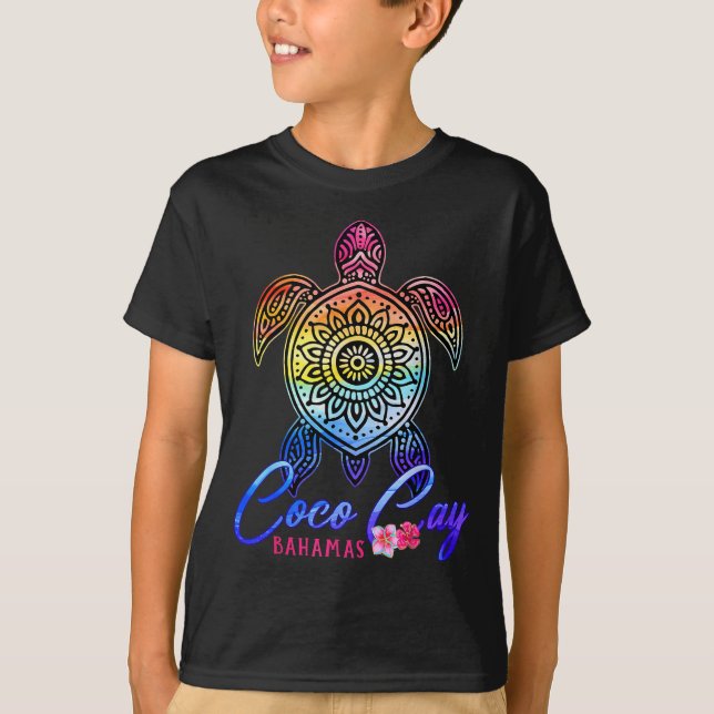 Coco cay tie dye havssköldpadda  t shirt (Framsida)