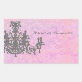 Coco Chandelier - CHANGE FÄRG / SHAPE / STORLEK Rektangulärt Klistermärke