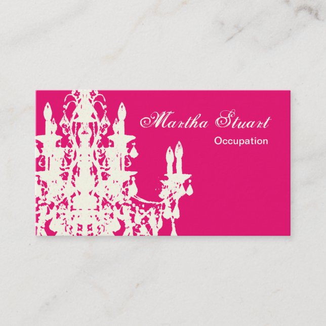 Coco Chandelier FÄRG, SHAPE & PAPPRA ALTERNATIV - Visitkort (Framsida)