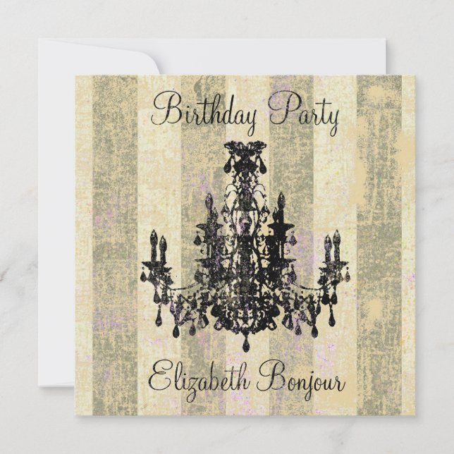 Coco Chandelier ~ Inbjudan (Framsida)