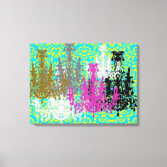 Coco Chandeliers ~ Wrapped Canvas 0,75 tum tjockt (Framsida)