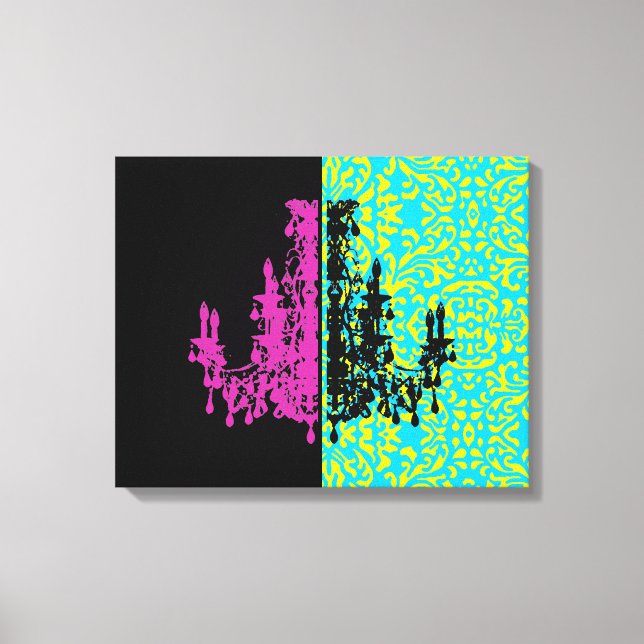 Coco Chandeliers ~ Wrapped Canvas 0,75 tum tjockt (Framsida)