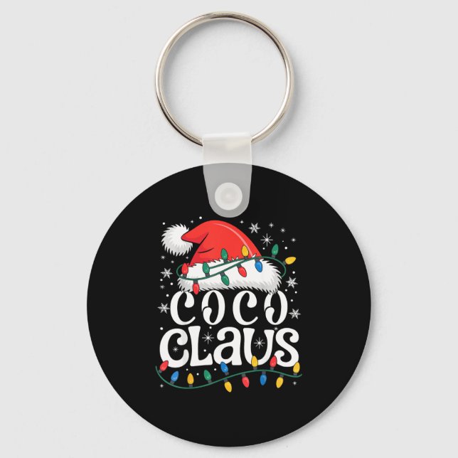 Coco Claus Funny Xmas Christmas Grandma Holiday St Nyckelring (Framsida)