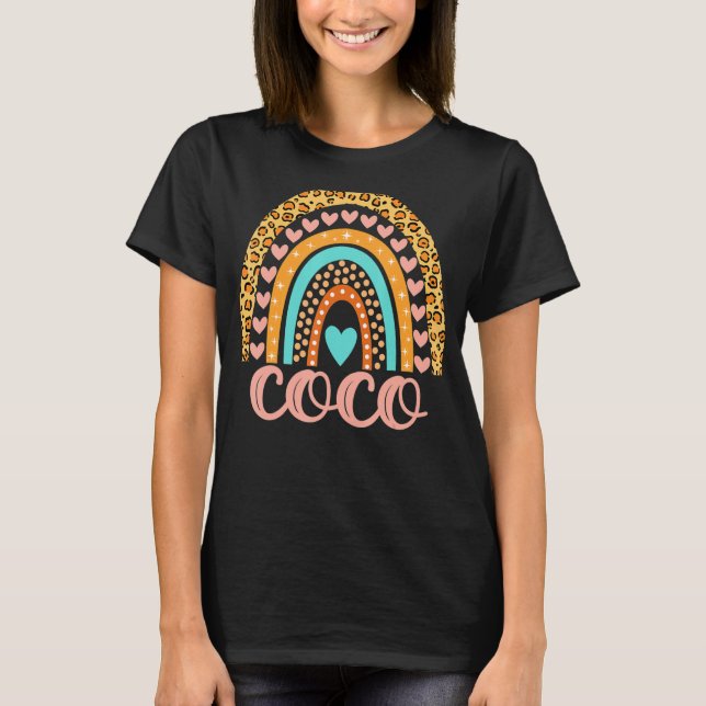 Coco Coco Namn Birthday Shirt Gift T (Framsida)
