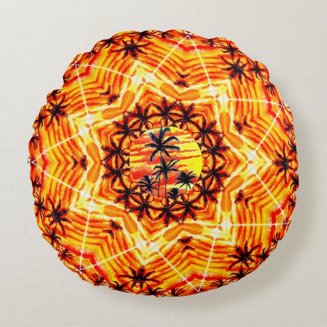 Coco Handflatan Star Rund Kudde (Framsidan)