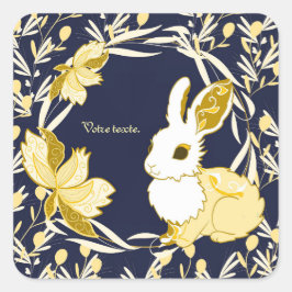 Coco le lapin fyrkantigt klistermärke