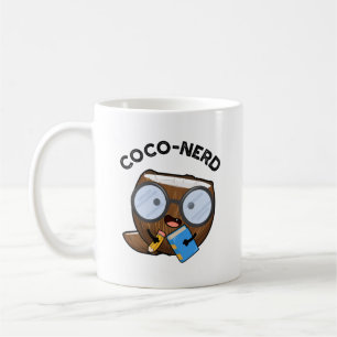 Coco-nerd Funny Fruit Coconut Pun Kaffemugg