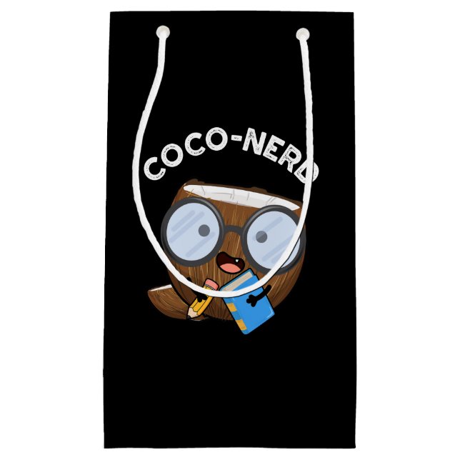 Coco-nerd Funny Fruit Coconut Pun Mörk BG (Framsidan)