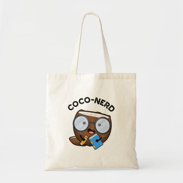 Coco-nerd Funny Fruit Coconut Pun Tygkasse (Framsidan)