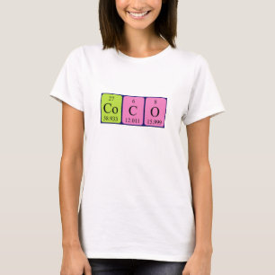 Coco periodiskt återkommande skjorta bord namn tee shirt