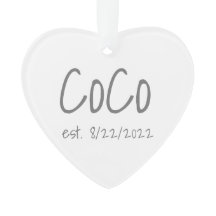 CoCo Personlig för fastställt datum Akryla