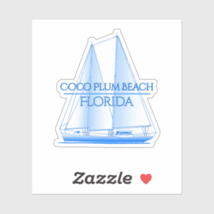 Coco Plum Beach Nautical Sailing Sailor Klistermärken