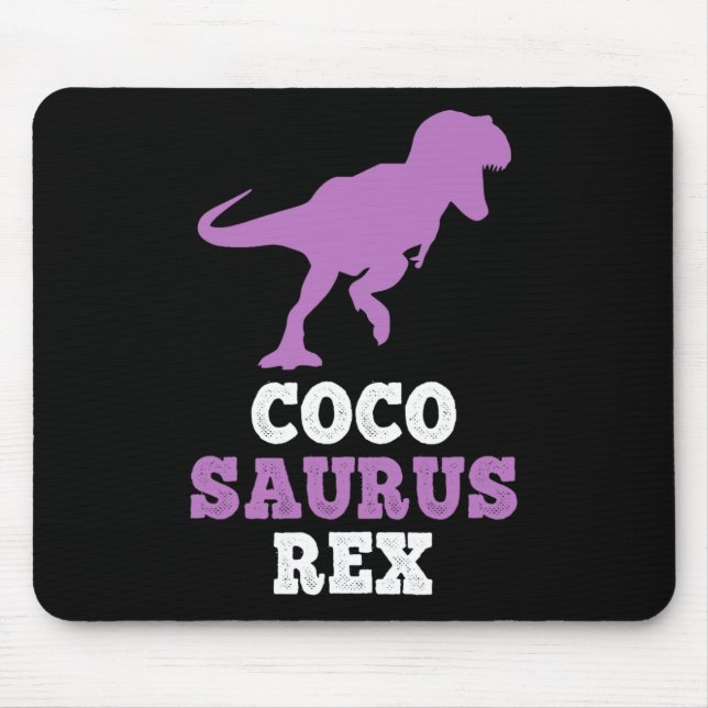 Coco-saurus Rex Dino Dinosaur Cocosaurus Funny  Musmatta (Framsidan)