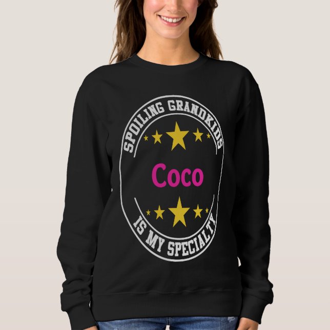 Coco Spoiling Grandkids Is My Specialty  Grandmoth T Shirt (Framsida)