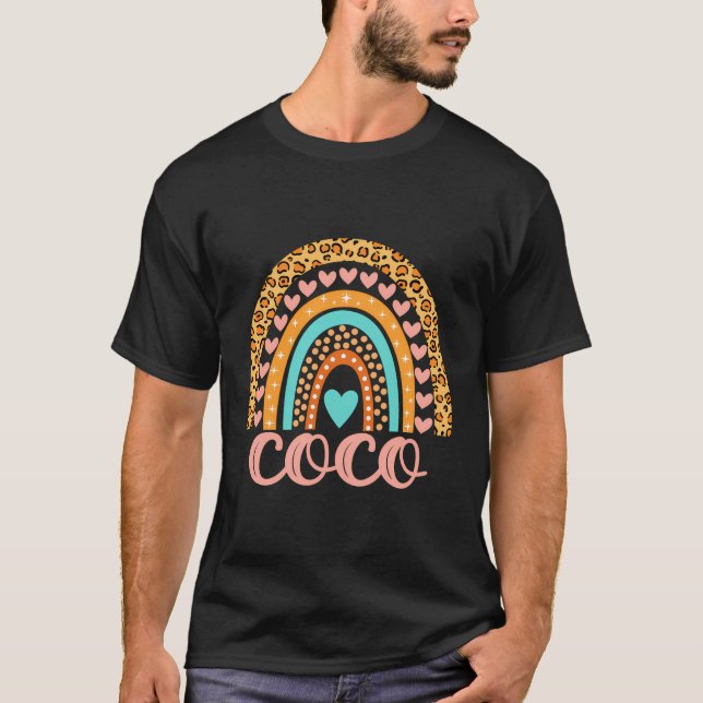 Coco T-Shirt Coco Namn Birthday Shirt Gift (Framsida)