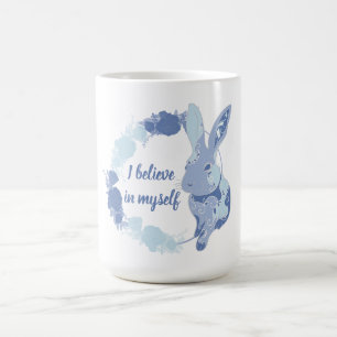 Coco the Bunny-klistermärke ”Jag tror på mig själv Kaffemugg