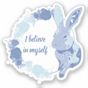 Coco the Bunny Klistermärke ”Jag tror på mig själv Klistermärken
