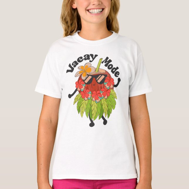 Coco Vacay Mode Aloha Beach Hawaiian Kids Gift T Shirt (Framsida)