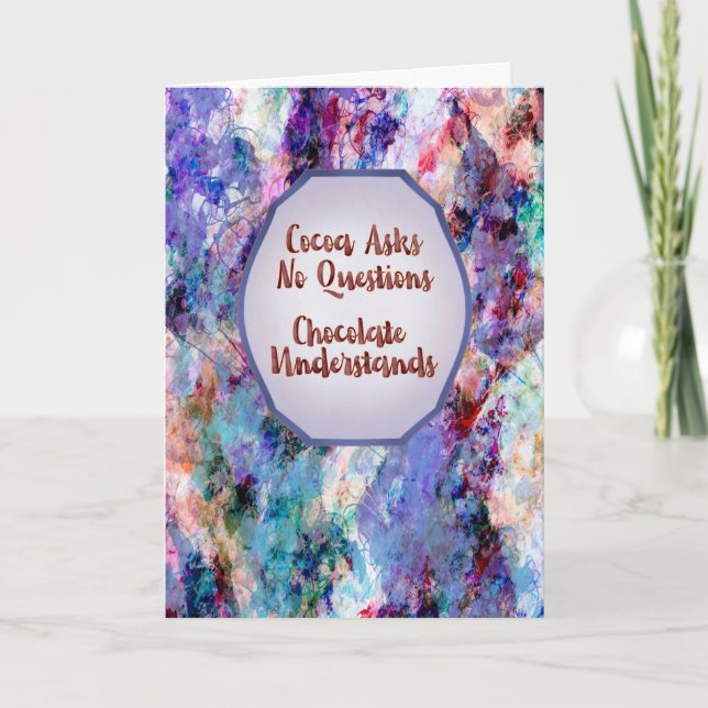 Cocoa Asks No Questions – Keep Calm and Truffle On Kort (Framsida)