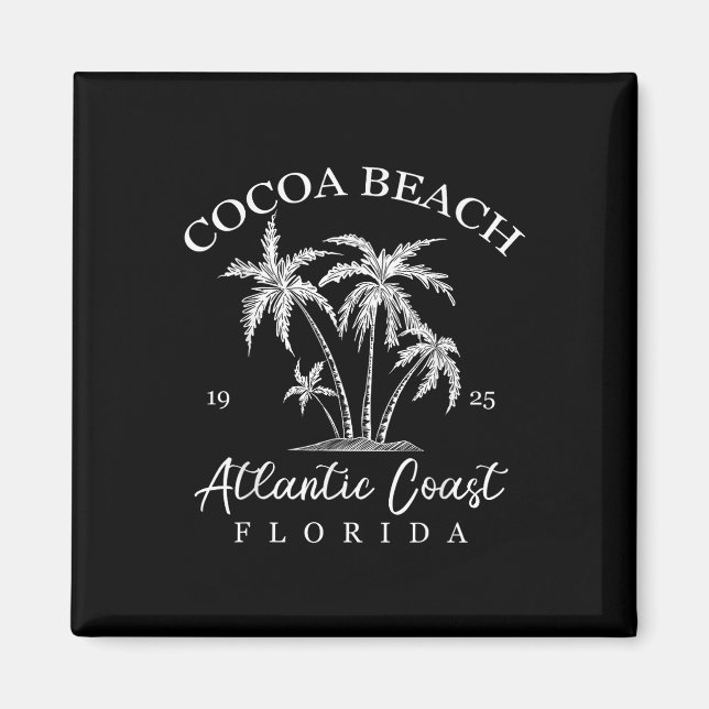Cocoa Beach, Florida Beach Design Tribal Turtle Gi Magnet (Framsidan)