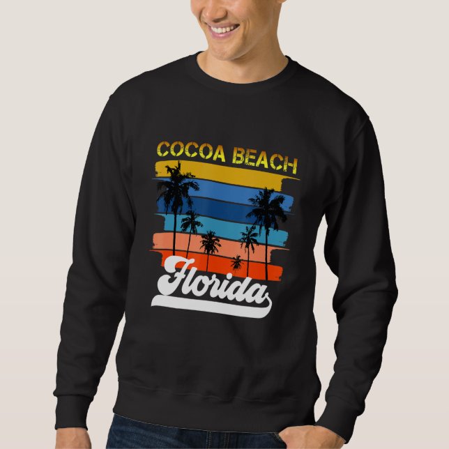 Cocoa Beach Florida - Cocoa Beach Florida Lång Ärmad Tröja (Framsida)