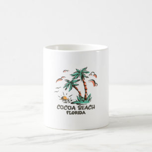 Cocoa Beach - Florida - Colorful Sunset Kaffemugg