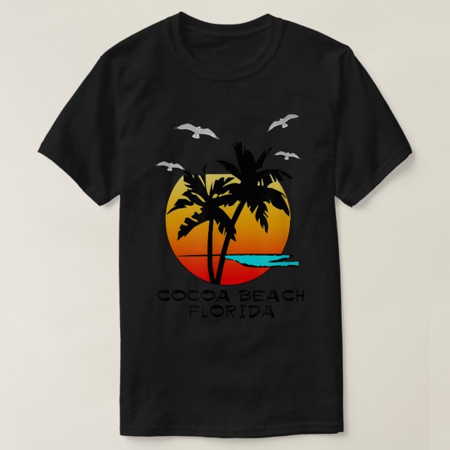 COCOA BEACH FLORIDA, DESTINATION  T SHIRT (Design framsida)