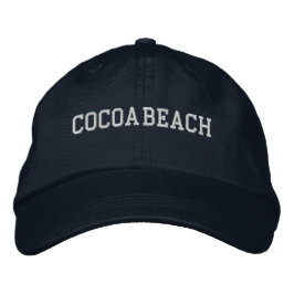 Cocoa Beach Florida Embroized Baseball Hat Broderad Keps