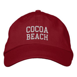 Cocoa Beach Florida Embroized Baseball Hat Broderad Keps