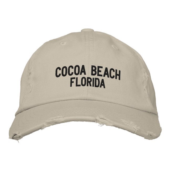Cocoa Beach, Florida Embroized Cap Broderad Keps (Framsida)