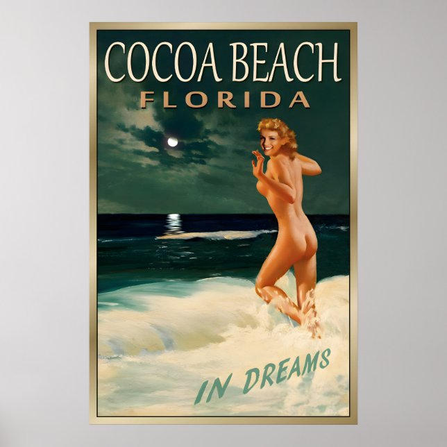 COCOA BEACH Florida -Ny Original Marilyn Monroe Poster (Framsidan)