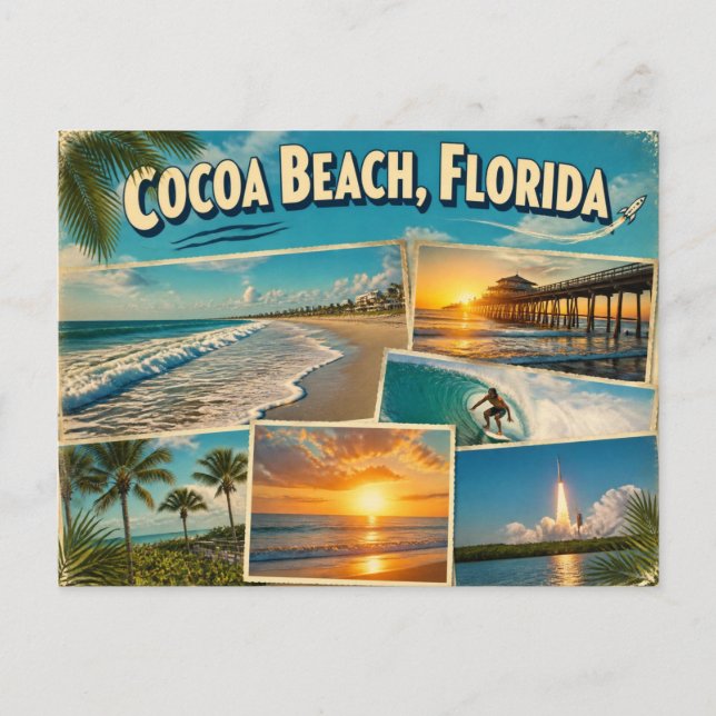 Cocoa Beach, Florida vykort (Framsida)