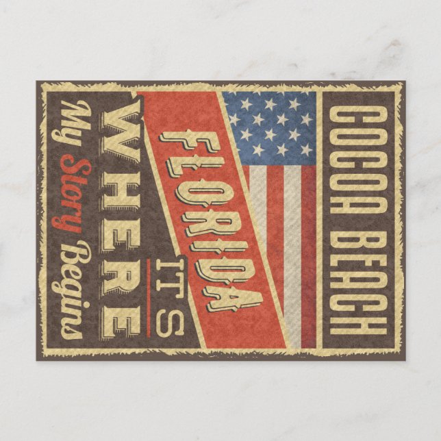 Cocoa Beach Florida Vykort (Framsida)