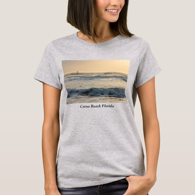 Cocoa Beach Paddleboarding T-Shirt (Framsida)