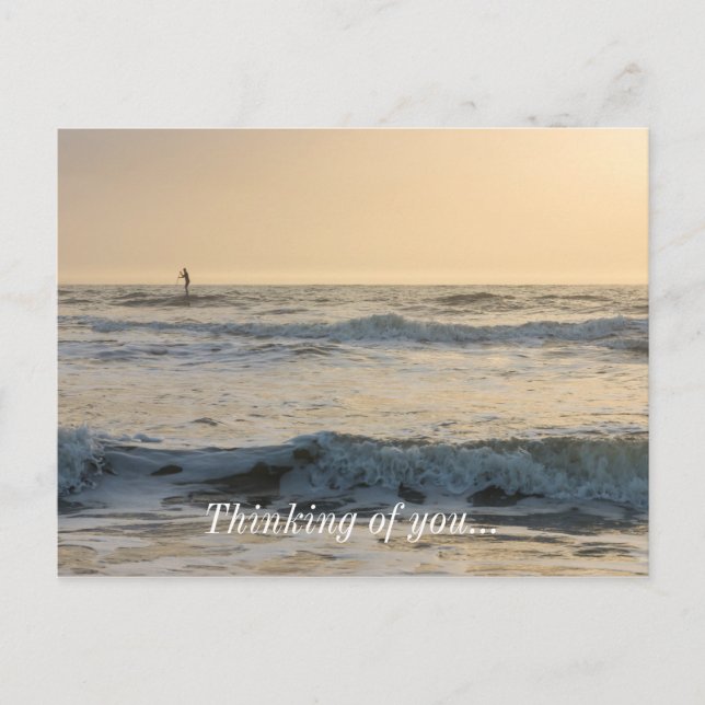 Cocoa Beach Paddleboarding Vykort (Framsida)