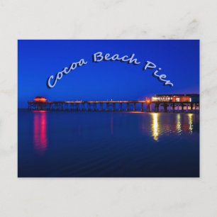Cocoa Beach Pier, Cocoa Beach, Florida, USA Vykort