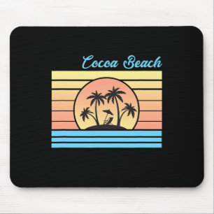 Cocoa Beach Semester 80-tal Pastell Färger Resa Se Musmatta