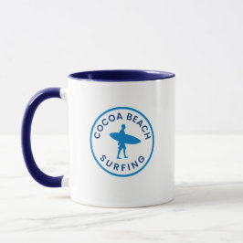 Cocoa Beach Surfing Kaffe Mugg