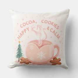 Cocoa, Cookies & Calm – Pastel Christmas CoT-Shirt Kudde
