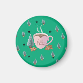 Cocoa, Cookies & Calm – Pastel Christmas CoT-Shirt Magnet