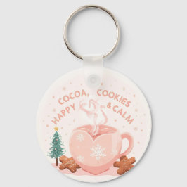 Cocoa, Cookies & Calm – Pastel Christmas CoT-Shirt Nyckelring