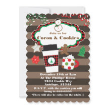 Cocoa & Cookies Julfirande Inbjudan