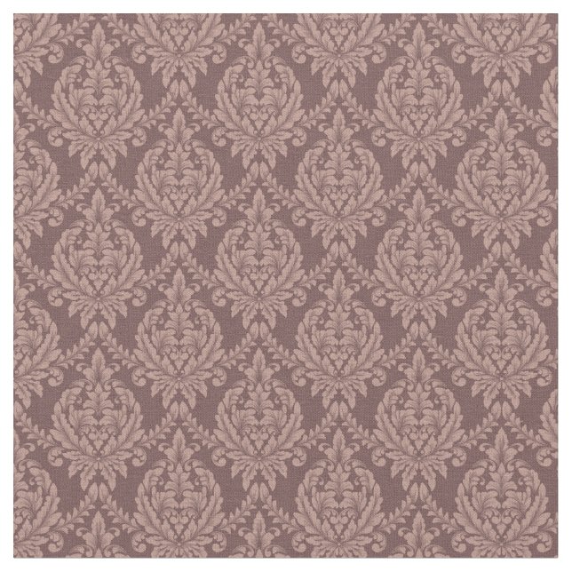 Cocoa Damask Tyg (Närbild)