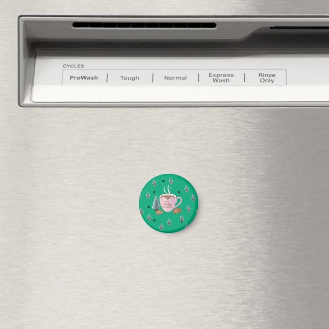 Cocoa, kakor & lugn – Pastell jul T-Shirt Magnet (In Situ (Dishwasher))