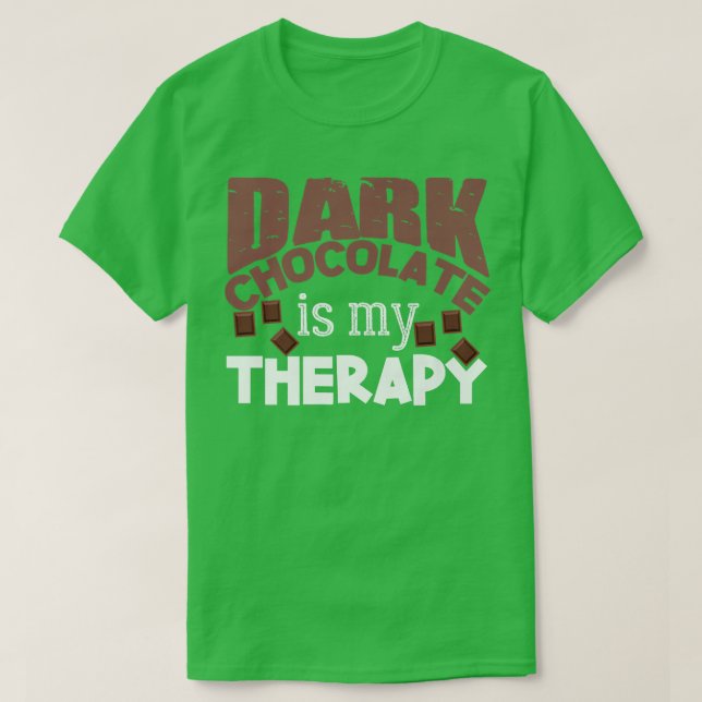 Cocoa Saying Joke Dessert Baking Dark Chocolate    T Shirt (Design framsida)