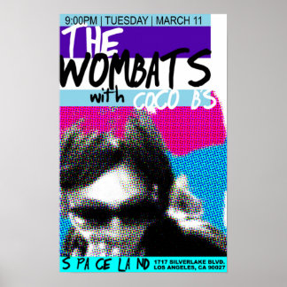 CoCoB:s på Spaceland Poster